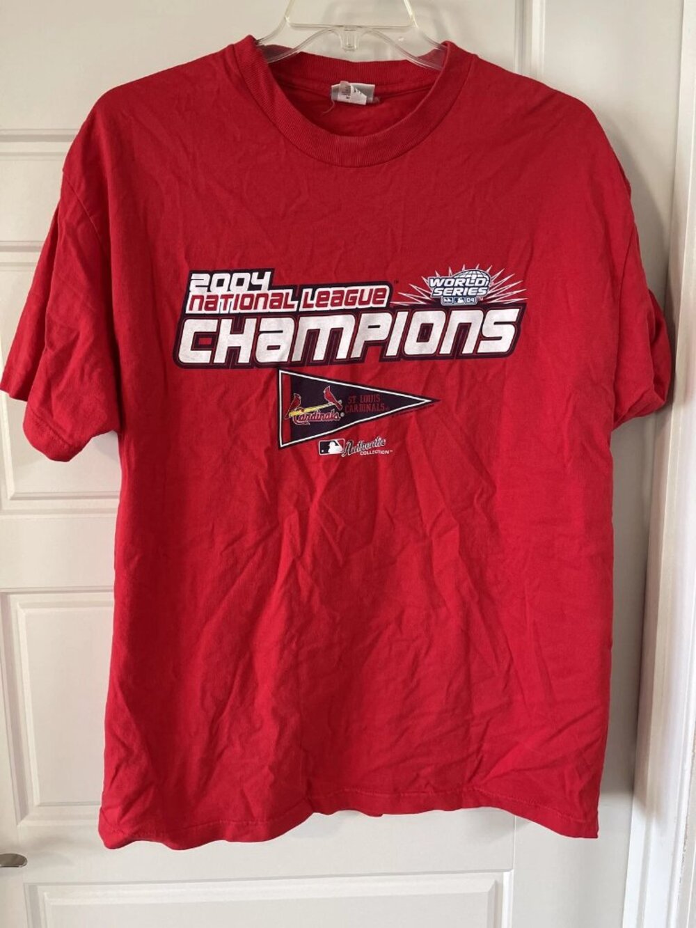 St. Louis Cardinals Authentic Collection 2004 World Series Champions T Shirt L